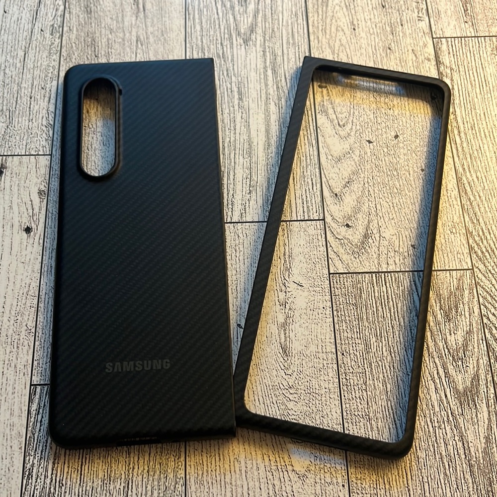 SAMSUNG Galaxy Z Fold3 Aramid Cover official case (plus 2nd free unbranded case)